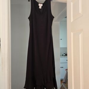 LOFT Elegant Black Maxi Dress